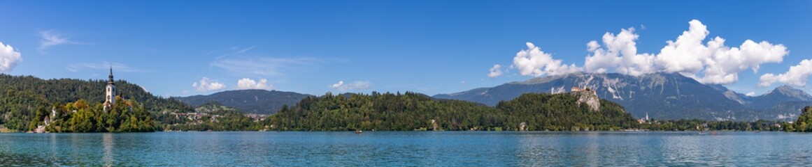 Naklejka na ściany i meble Lake Bled Panorama