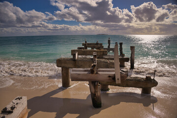 wooden pier