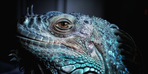 portrait of a iguana