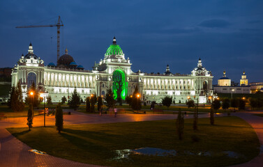 Fototapeta na wymiar View of Agricultural Palace in Kazan