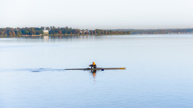Sculling on White Rock Lake