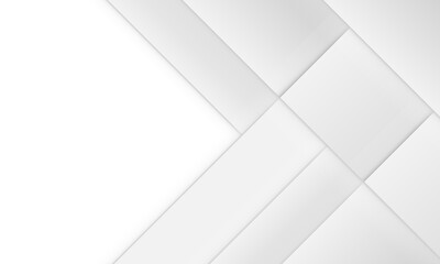 Abstract background white and gray geometric square with shadow.