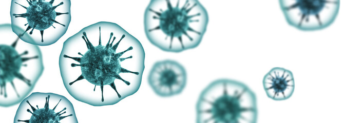 New covid-19 conoravirus outbreak. 3D illustration