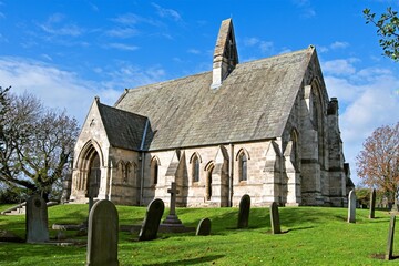 Fototapeta na wymiar St John the Evangelist's Church, Cadeby, Doncaster.