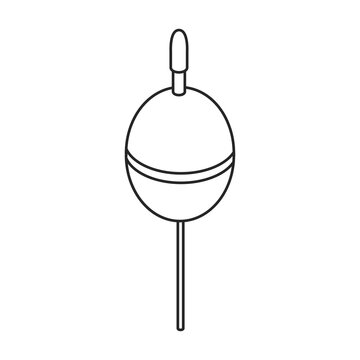 Fishing float vector icon.Isometric vector icon isolated on white background fishing float.