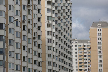 Fototapeta premium Residential buildings in the city. City district. New building. 