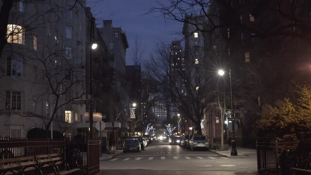 Brooklyn Street Corner At Night