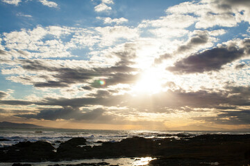 夕暮れの太平洋