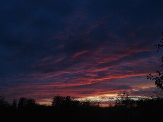 Obraz premium sunset in the mountains