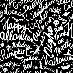 Halloween seamless pattern for your design