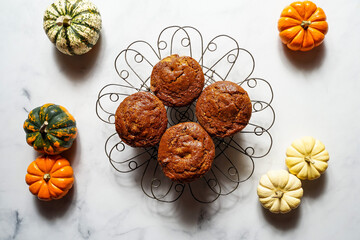 Pumpkin chocolate chip muffins