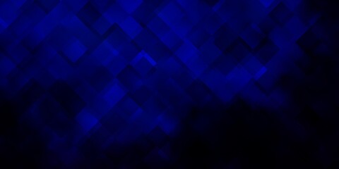Dark BLUE vector pattern in square style.