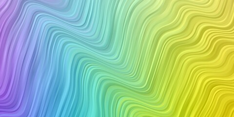 Light Multicolor vector background with bent lines.