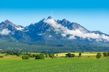 Mountain landscape. Landscape of the Slovak High Tatras.