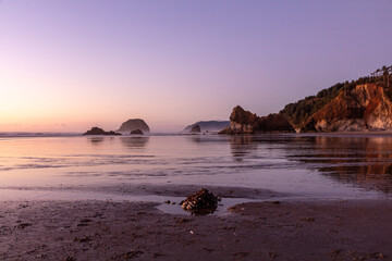 sunset over the sea Oregon coast