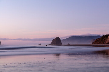 Naklejka na ściany i meble sunset over the sea Oregon coast