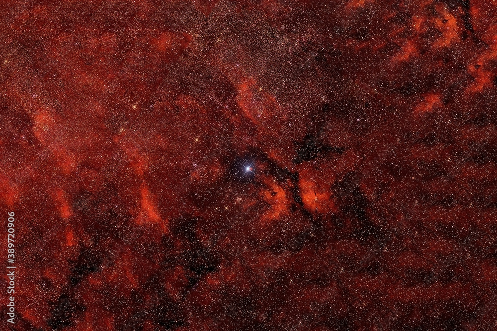 Wall mural red galaxy with stars and nebulae. elements of this image furnished by nasa were.
