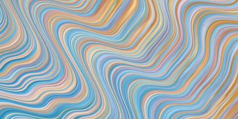 Light Blue, Yellow vector background with bent lines.