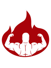 Feuer Heiß Muskeln 