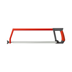 Vector illustration of hacksaw and instrument sign. Web element of hacksaw and saw vector icon for stock.