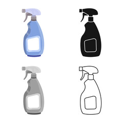Vector design of detergent and bottle sign. Graphic of detergent and liquid stock vector illustration.