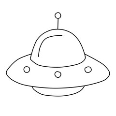 NLO drawing, illustration,  on white background.