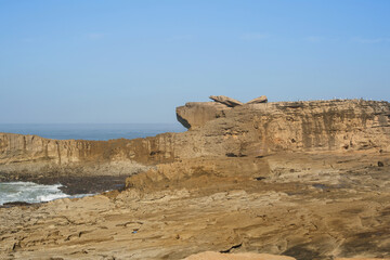 rocks off the coast of the Atlantic ocean, coast of Morocco