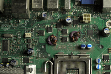 details, computer components and server blocks, macro world, background and texture for scientific and technological areas, education development, IT technologies and work