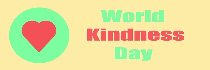 World Kindness Day banner. Donate and Charity. Charity day