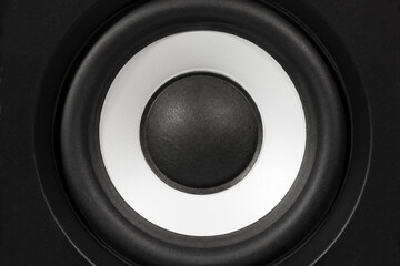 Black Audio Speaker. Music background.
