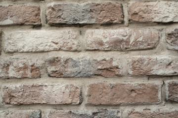 Vintage abstract brick wall background close up.