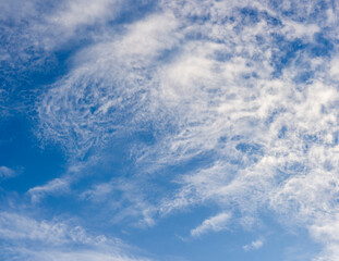 Fototapeta premium landscape of white clouds and blue sky