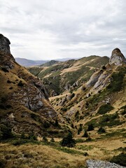 Amazing mountains landscape during fall season. 