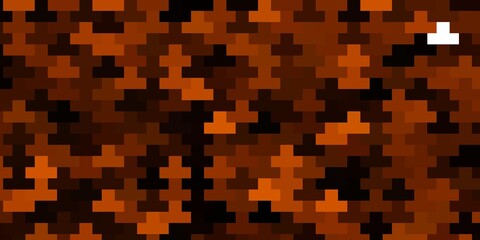 Dark Orange vector backdrop with rectangles.
