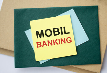 Word writing text Mobile Banking. Business concept for use of cellular device to perform online banking tasks Small.