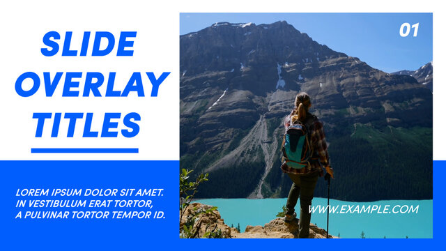Corporate Slide Overlay Titles