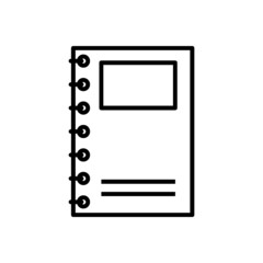 book outline icon