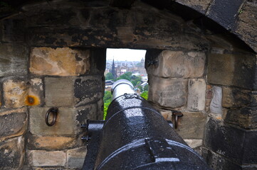 Cañón castillo Escocia