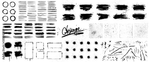 Diverse Grunge Collection With Many Different Elements Overlay Texture Ink Splashes Stencil Spray Graffiti Brushstroke With Splashes Highlighters Lines And Other Grunge Design Elements Vector Wall Mural Sergeybitos Diverse Grunge Collection With Many Different Elements Overlay Texture Ink Splashes Stencil Spray Graffiti Brushstroke With Splashes Highlighters Lines And Other Grunge Design Elements Vector Wall Mural Sergeybitos