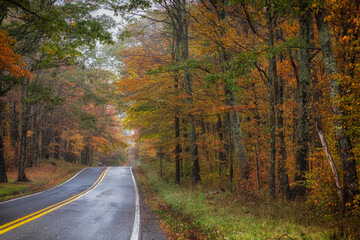 Autumn Color on a Rural West Virginia Road