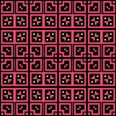 Pink and green pattern with geometric form, flat vintage, retro cover design, background for girl, young texture