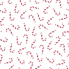 Vector candies seamless pattern. Repeatable christmas background. Trendy festive print