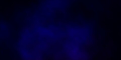 Dark Blue, Red vector pattern with clouds.