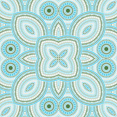 Beautiful victorian majolica tile seamless ornament. Ethnic structure vector motif. Tapis print design. Stylized spanish mayolica tilework repetitive pattern. Floor decor graphic design.