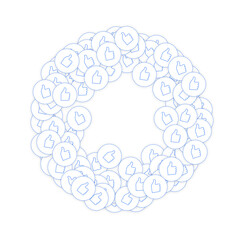 Social media icons. Social media marketing concept