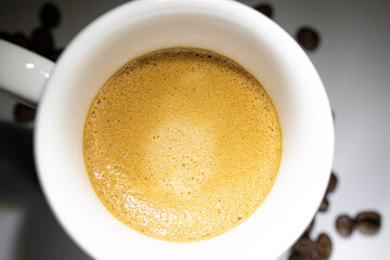 coffee cup on white background