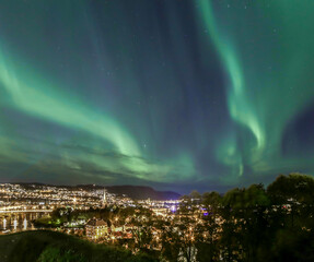 aurora over Trondheim
