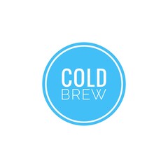 ''Cold Brew''  button design for brew packaging