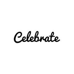 ''Celebrate'' Word Lettering