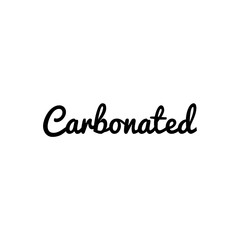''Carbonated'' Word Lettering